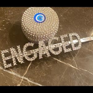 Stunning New “Engaged” Rhinestone Hair Clip